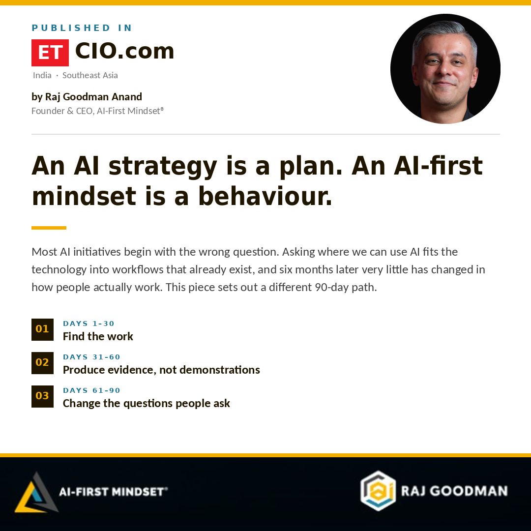 Raj Goodman LinkedIn post